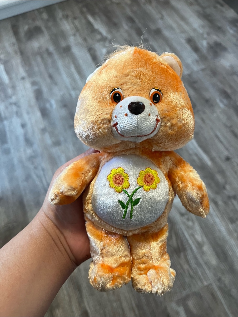 Vintage 2004 Care Bears Plush Friend Bear 8” Orange Stuffed Plush